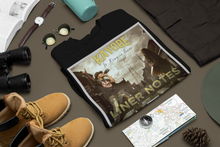 Load image into Gallery viewer, Song cover art for "Liner Notes (Chop it up Cleveland) by Kayode ft Krayzie Bone on sweatshirt with hinking boots and other hiking accessories.