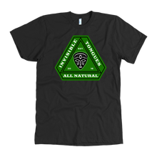 Load image into Gallery viewer, Invisible Tongues Green All Natural Logo Tee