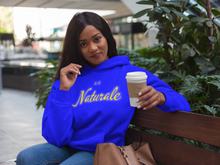 Load image into Gallery viewer, Au Naturale Royal Blue and Gold Pullover Hoodie