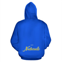 Load image into Gallery viewer, Au Naturale Royal Blue and Gold Pullover Hoodie