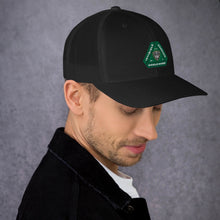 Load image into Gallery viewer, Invisible Tongues Green Logo Trucker Cap