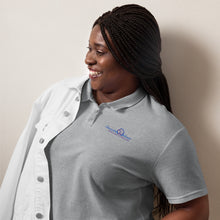 Load image into Gallery viewer, Akwaaba Wellness Women’s pique polo shirt