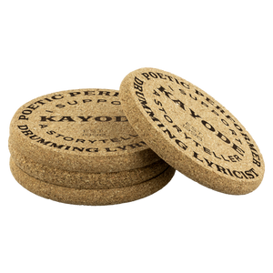 "I Support Kayode" Round Cork Coasters