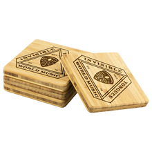 Load image into Gallery viewer, Invisible Tongues Bamboo Coasters