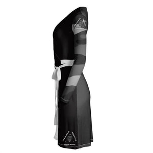 Invisible Tongues Wrap Dress