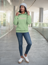 Load image into Gallery viewer, Au Naturale Pink and Green Pullover Hoodie