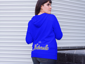 Au Naturale Royal Blue and Gold Pullover Hoodie