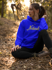 Au Naturale Royal Blue & White Pullover Hoodie