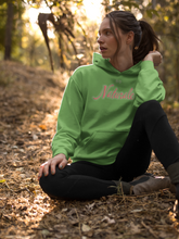 Load image into Gallery viewer, Au Naturale Pink and Green Pullover Hoodie