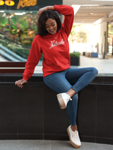 Load image into Gallery viewer, Au Naturale Red &amp; White Pullover Hoodie