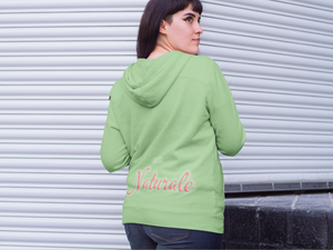 Au Naturale Pink and Green Pullover Hoodie