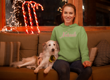 Load image into Gallery viewer, Au Naturale Pink and Green Pullover Hoodie
