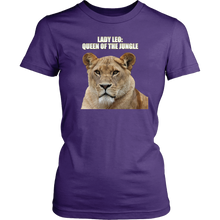 Load image into Gallery viewer, Lady Leo Queen of the Jungle Women&#39;s Tee