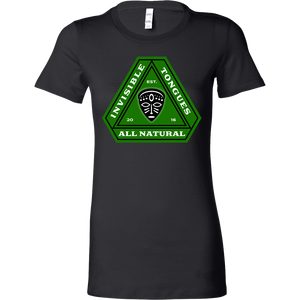 Invisible Tongues Green All Natural Logo Tee