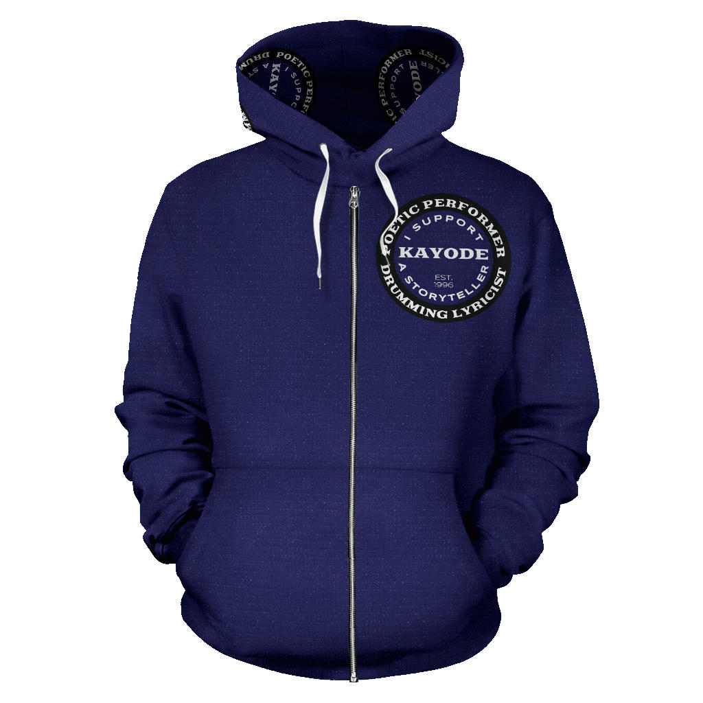 I Support Kayode Zip-Up Hoodie