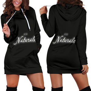 Au Naturale Black & White Hoodie Dress