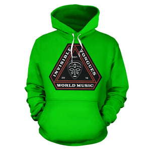 Invisible Tongues Chroma Green Hoodie