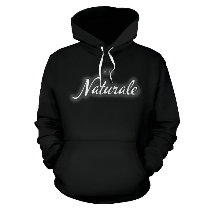 Au Naturale Black and White Hoodie