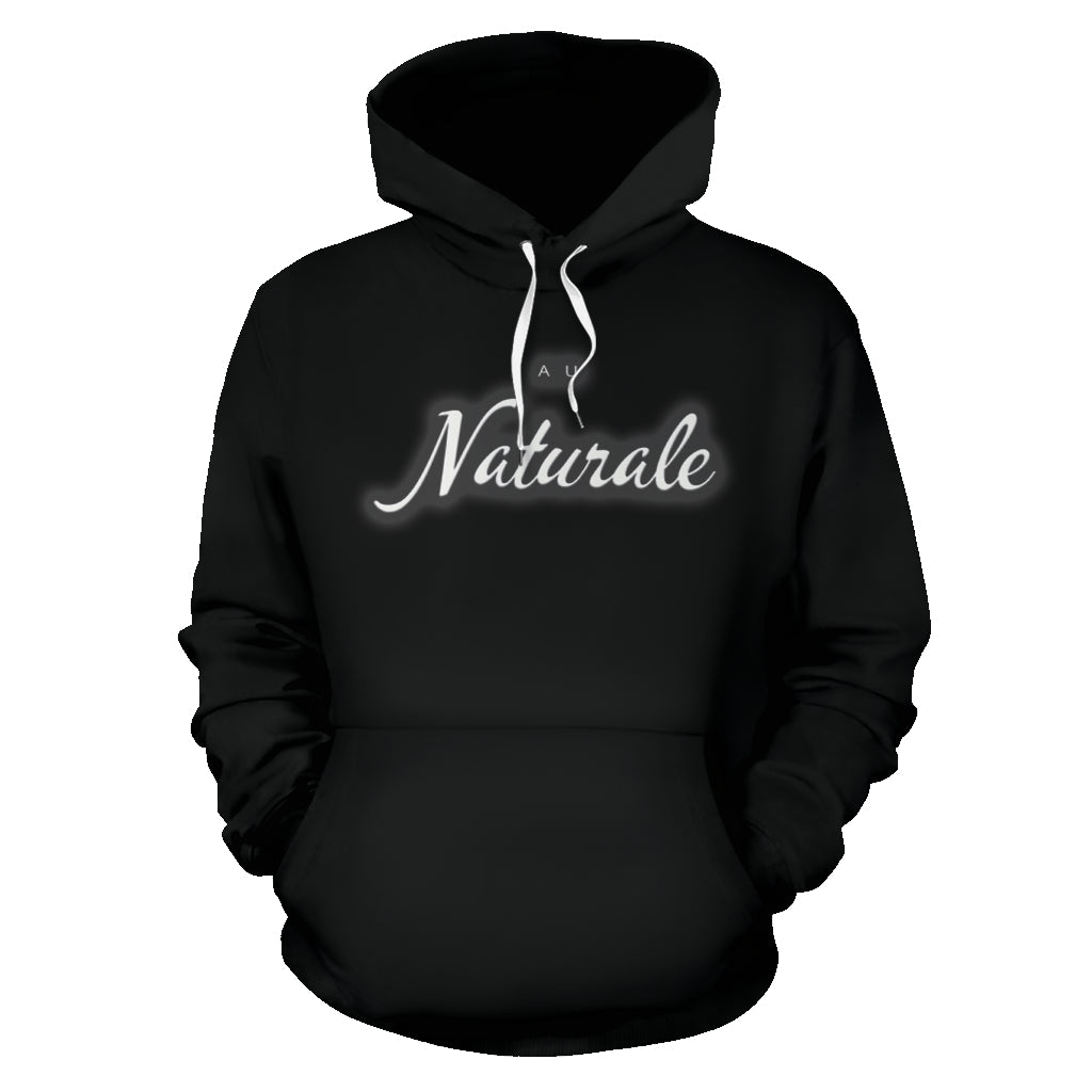 Au Naturale Black and White Hoodie