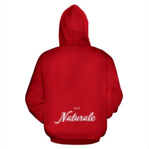 Au Naturale Red & White Pullover Hoodie