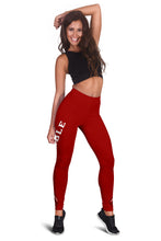 Load image into Gallery viewer, Invisible Tongues - Rooted Red Leggings