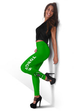 Load image into Gallery viewer, Invisible Tongues - Heartfully Green Leggings