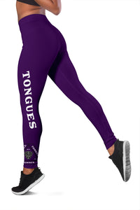 Invisible Tongues - Purple Perception Leggings