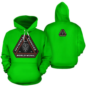 Invisible Tongues Chroma Green Hoodie