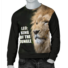 Load image into Gallery viewer, Leo: King of the Jungle Men&#39;s Sweater