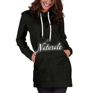 Au Naturale Black & White Hoodie Dress