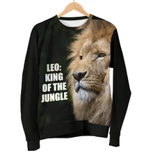 Load image into Gallery viewer, Leo: King of the Jungle Men&#39;s Sweater