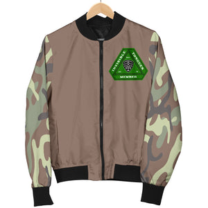 Invisible Tongues Member Army Men's Bomber Jacket