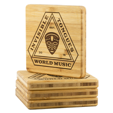 Load image into Gallery viewer, Invisible Tongues Bamboo Coasters