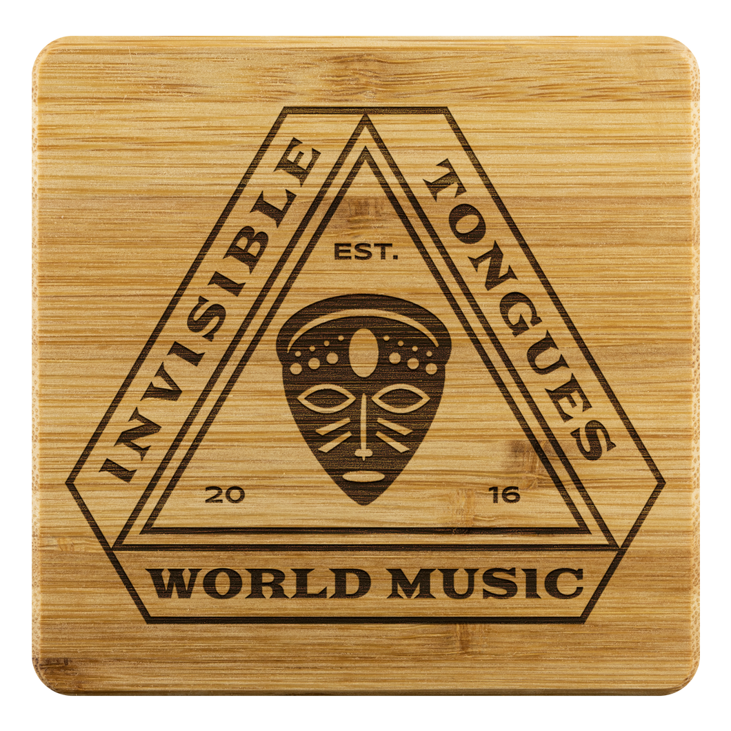 Invisible Tongues Bamboo Coasters